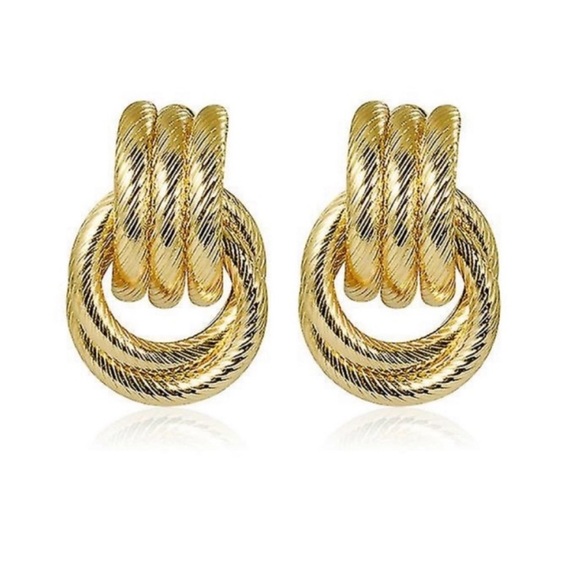 Anthropologie Jewelry - NWOT Revolve Gold Earrings